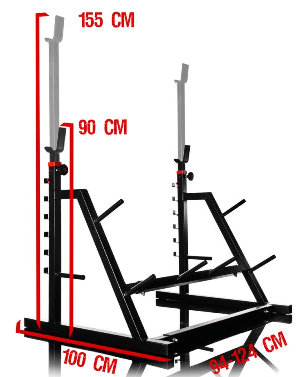 Multi Functional Barbell Stand Tested For 500kg Dream Shape Equipment   Multifunctional Barbel Stand 2 600x755 