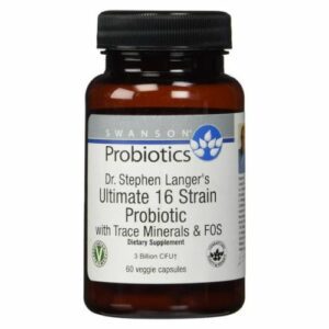 16 Strain Probiotic with Trace Minerals & FOS - 60 caps. - Swanson Ultimate