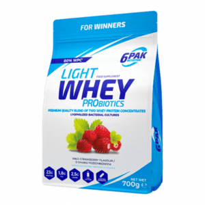Light Whey Probiotics - 700g / Strawberry - 6PAK Nutrition