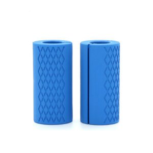 Silicone grips for barbell (blue)