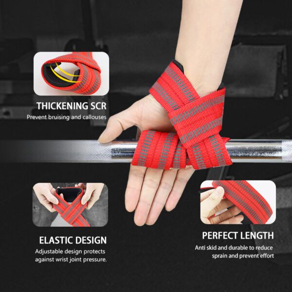 Lifting Training Gym Strap Wrist Strap Support (pair)