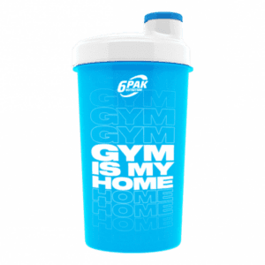 6PAK Shaker NEW GYM IS MY HOME Neon Blue 700ml