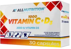 Allnutrition Vitamin C 1000 + D3 30 caps