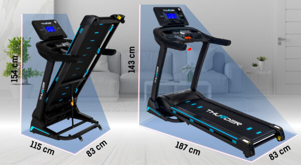 THUNDER CORE-S-BLACK Electric treadmill