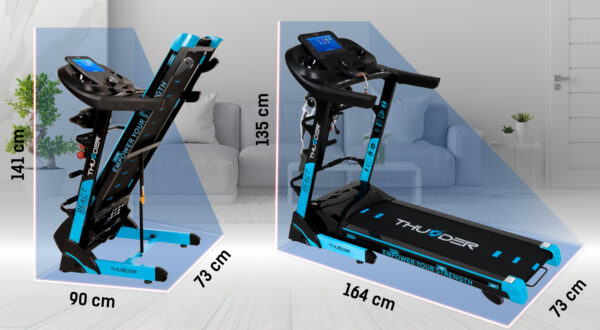 THUNDER REACT-DS-TFT-BLACK Electric treadmill